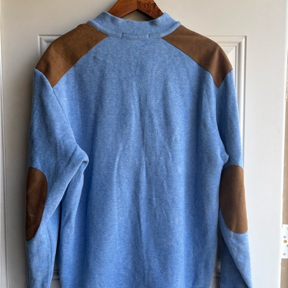 Daniel Cremieux Blue and Brown Crewneck Sweater - Picture 3 of 6